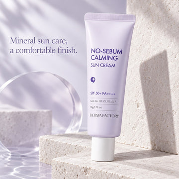 DERMA FACTORY Crème solaire apaisante anti-sébum SPF50+ PA++++ 50g
