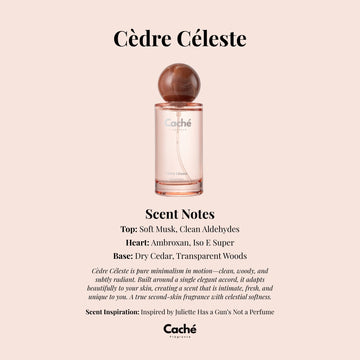 Caché Unisex Fragrance - Cèdre Céleste - Skincare Lab