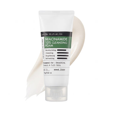 DERMA FACTORY Mousse nettoyante à la niacinamide 10 % 100 g
