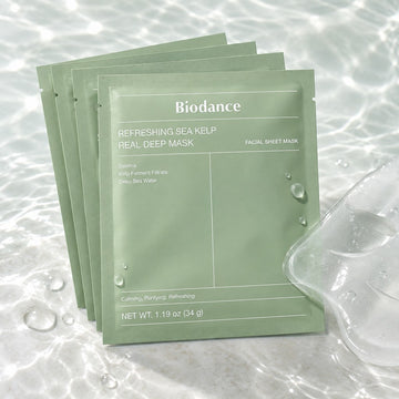 Biodance Masque profond réel au varech rafraîchissant 4 feuilles