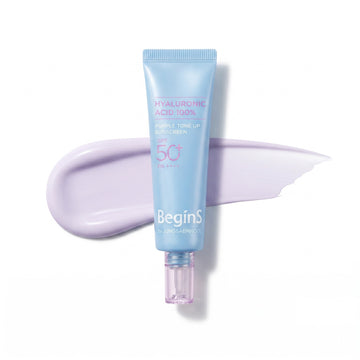 BeginS by JUNGSAEMMOOL Crème solaire tonifiante violette à l'acide hyaluronique 50 ml