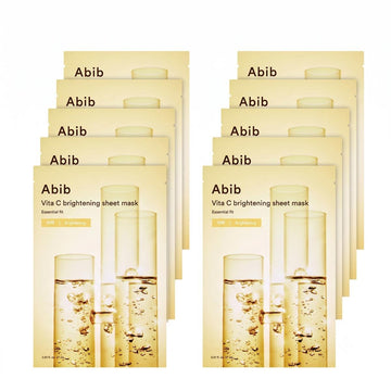 Abib Vita C Masque en tissu éclaircissant Essential Fit 10 masques