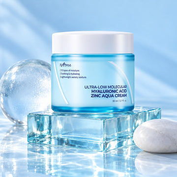 Isntree Ultra-Low Molecular Hyaluronic Acid Zinc Aqua Cream 80ml