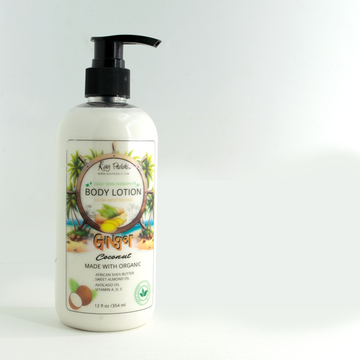 Lait corporel naturel gingembre et noix de coco