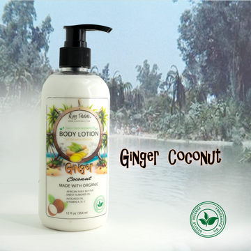 Lait corporel naturel gingembre et noix de coco