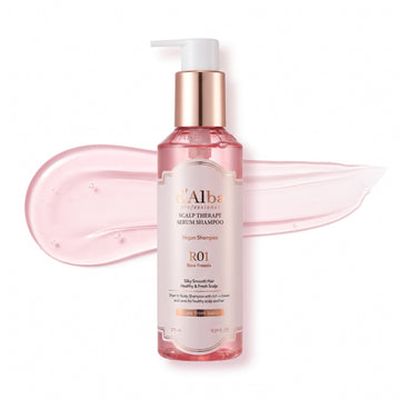d'Alba Rose Freesia Vegan Repairing Scalp Therapy Serum Shampoo 275ml