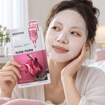 MEDIHEAL Masque essentiel Rose PDRN 10 feuilles