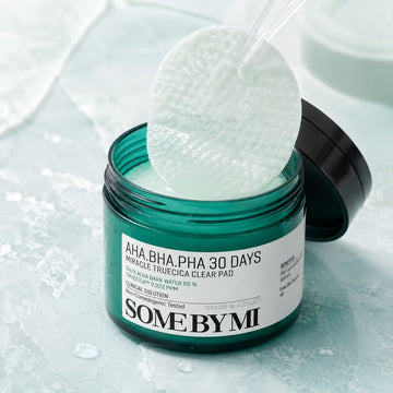 Cotonnette tonifiante SOME BY MI AHA BHA PHA 30 Days Miracle Truecica Clear 70 disques