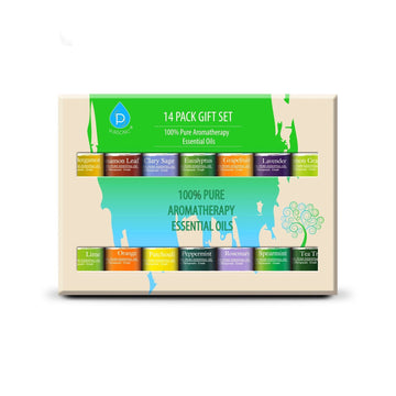 Coffret d'huiles essentielles - Lot de 14 huiles d'aromathérapie 100 % pures
