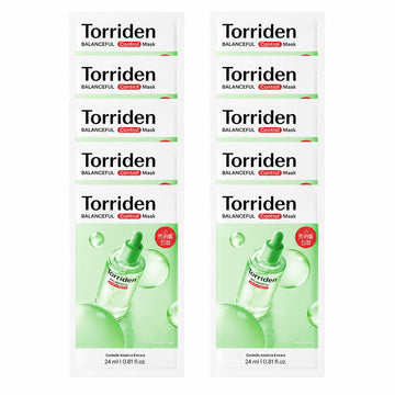 Cica Sheet Mask - Torriden BALANCEFUL Cica Control Mask 10 Sheets