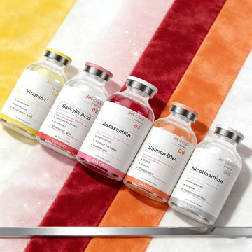 Sérum en ampoules Jet Peel au peptide de cuivre et PDRN pour le visage, à l'astaxanthine, au collagène et à la niacinamide, éclaircissant et à l'acide hyaluronique