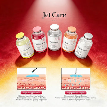 Sérum en ampoules Jet Peel au peptide de cuivre et PDRN pour le visage, à l'astaxanthine, au collagène et à la niacinamide, éclaircissant et à l'acide hyaluronique