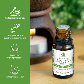 100% Pure & Natural Eucalyptus Essential Oils