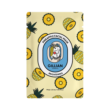 Masque en tissu à l'ananas (éclaircissant) Gillian Cosmetics
