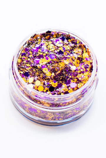 Paillettes pour le visage aux couleurs de l'école