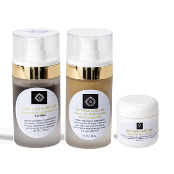 Organic Anti-Acne Three-Step System For Men - Moderate/Severe Acne Prone Skin