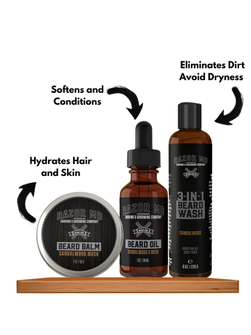 Coffret cadeau trio pour barbe (format standard)