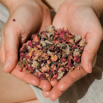 Organic Rose Petals | Ayurvedic Herbal Ally for Heart-Opening - Skincare Lab