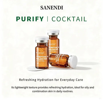 Coffret de sérums de soin pour le visage Sanendi, sérum hydratant et apaisant en profondeur, raffermissant et illuminateur, gamme de soins hydratants coréens 7ml*5