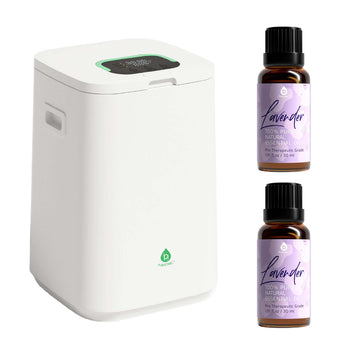 Ensemble spa de luxe pour la maison – Chauffe-serviettes et huile essentielle de lavande