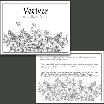 Vetiver Bundle Natural Best Skin Care Gift Set - Skincare Lab