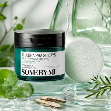 Cotonnette tonifiante SOME BY MI AHA BHA PHA 30 Days Miracle Truecica Clear 70 disques