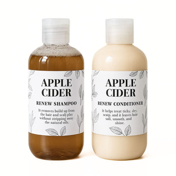 Apple Cider Vinegar Shampoo and Conditioner - Detox & Revitalize Your Hair