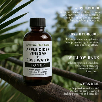 Balancing Apple Cider Vinegar & Rose Water Toner - Skincare Lab