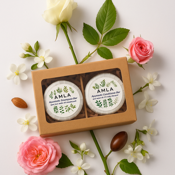 Shampooing et après-shampooing fortifiants ayurvédiques à l'amla