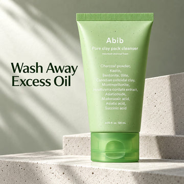 Abib Pore Clay Pack Cleanser Heartleaf Charcoal Foam 120ml