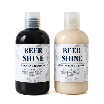 Shampoing fortifiant à la bière et à la kératine