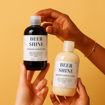 Shampoing fortifiant à la bière et à la kératine