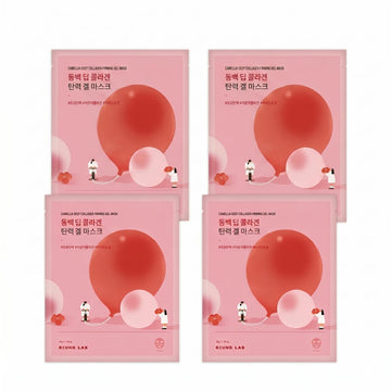ROUND LAB Masque Gel Raffermissant au Collagène et à la Camélia Peau Mature 4 masques