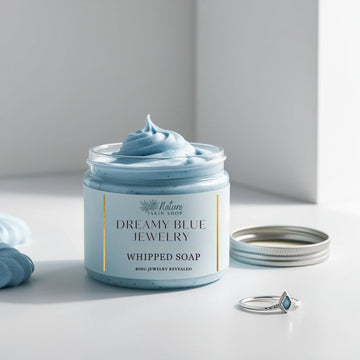 Dreamy Blue Jewelry Whipped Soap, RING REVEAL inside! - Skincare Lab