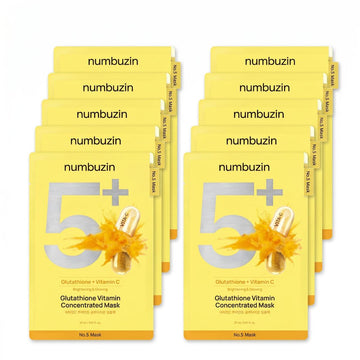 numbuzin No.5 Masque Tissu Concentré Vitaminé 10 Pièces