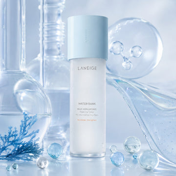 Toner Laneige Water Bank - Essence à l'acide hyaluronique bleu pour peaux normales à sèches