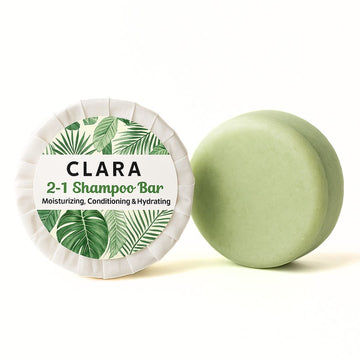 Clara 2 in 1 Shampoo Conditioner Bar - Moisturizing Hair Care