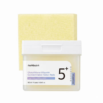 numbuzin No.5 Toner Pads Glutathione Vitamin Concentrated 70 Pads