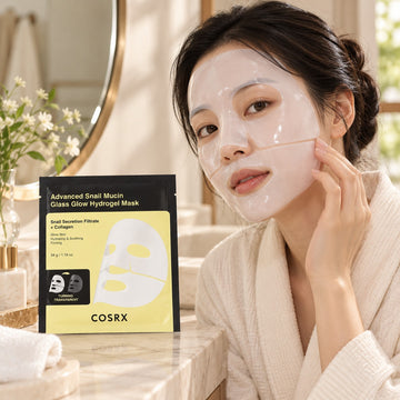 COSRX Advanced Snail Mucin Glass Glow Hydrogel Mask (3 masques)