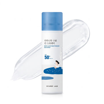 Spray solaire pour le visage - ROUND LAB Birch Juice Moisturizing Sun Spray SPF 50+ PA++++ 100ml
