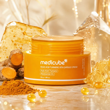 Crème capsule éclaircissante et anti-taches à l'acide kojique et au curcuma medicube (53g)