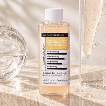 Tonique au Kombucha - DERMA FACTORY Traitement Kombucha 80 % 150 ml