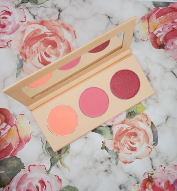 Palette de fards à joues SG trois couleurs 12