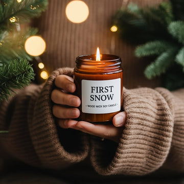 First Snow Wood Wick Soy Candle - Skincare Lab