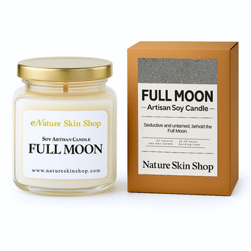 Bougie artisanale en cire de soja Pleine Lune