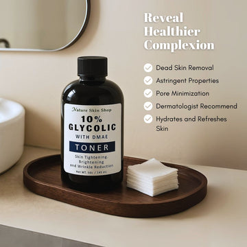 10% Glycolic Acid & DMAE Firming Toner - Skincare Lab