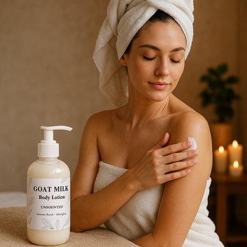 Goat Milk Shea Body Lotion, Eczema Relief and Anti-aging - Skincare Lab