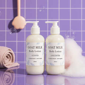 Goat Milk Shea Body Lotion, Eczema Relief and Anti-aging - Skincare Lab