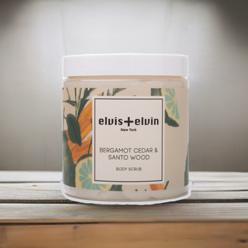 Bergamot Cedar & Santo Wood Blend Body Scrub with Dead Sea Salt 300ml - Skincare Lab