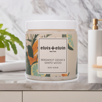Bergamot Cedar & Santo Wood Blend Body Scrub with Dead Sea Salt 300ml - Skincare Lab